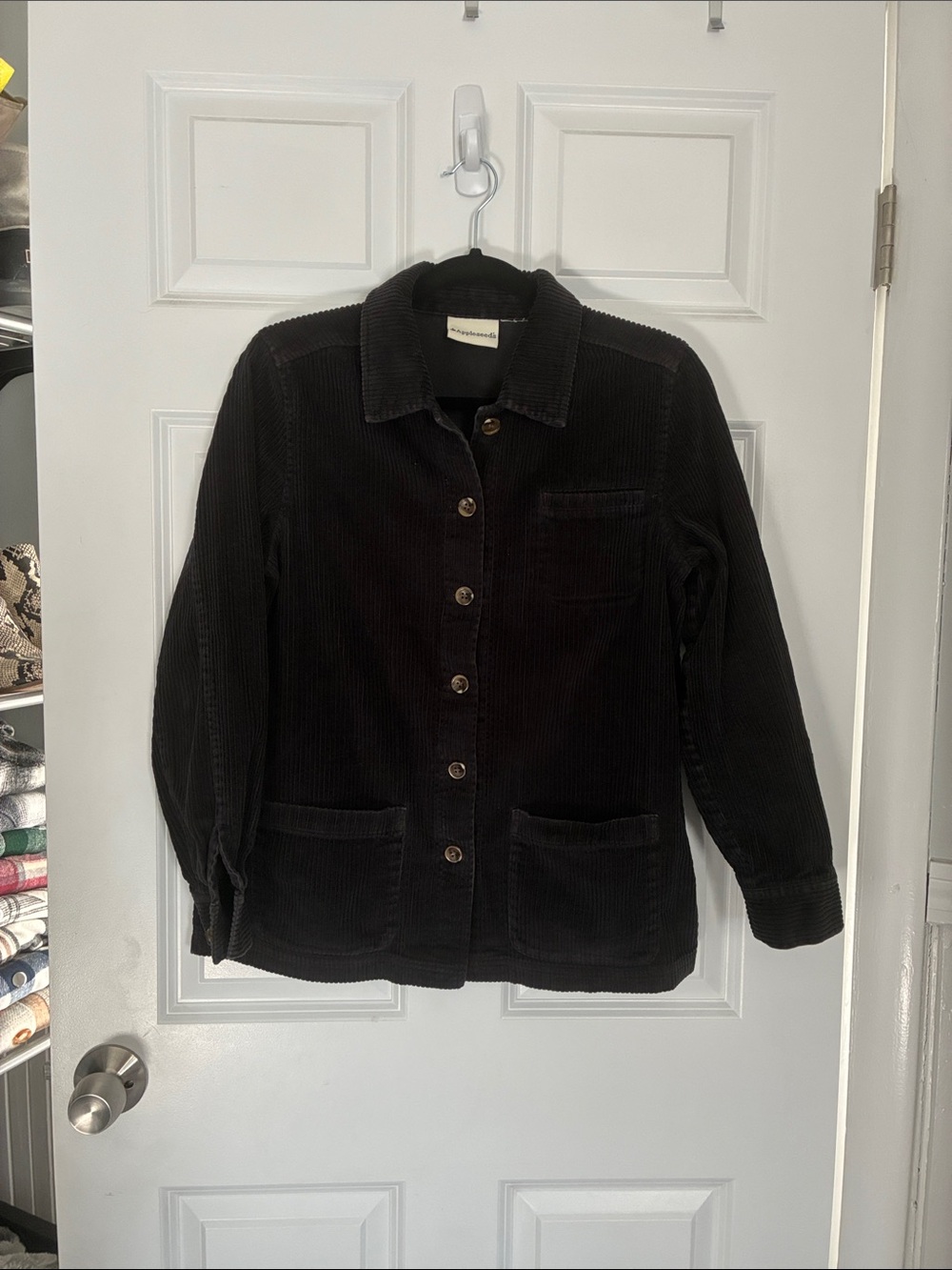 Appleseeds Women’s Small Black Corduroy Jacket